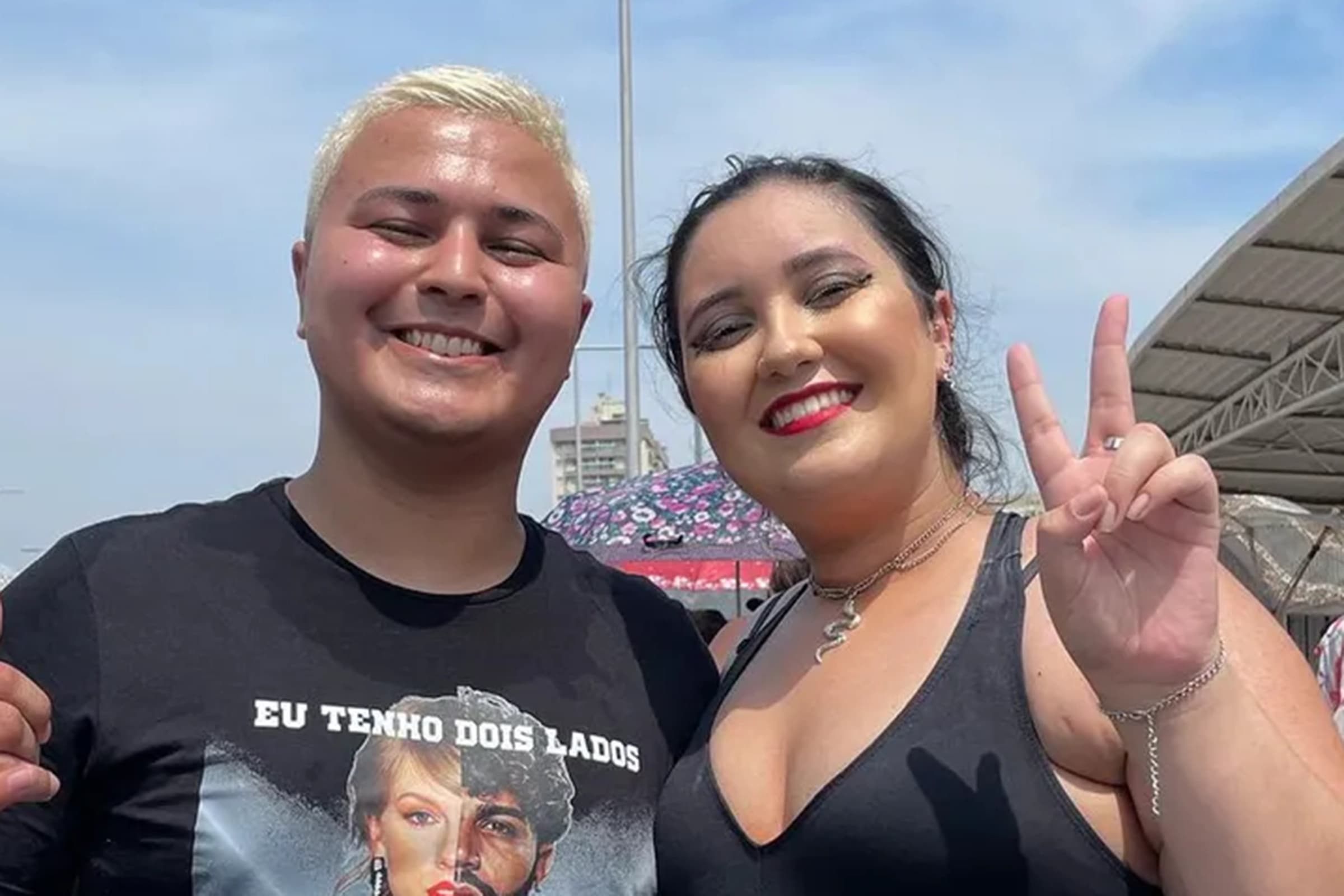 torcedor do Flamengo viraliza ao aparecer com camisa inusitada para show de Taylor Swift no Engenhão