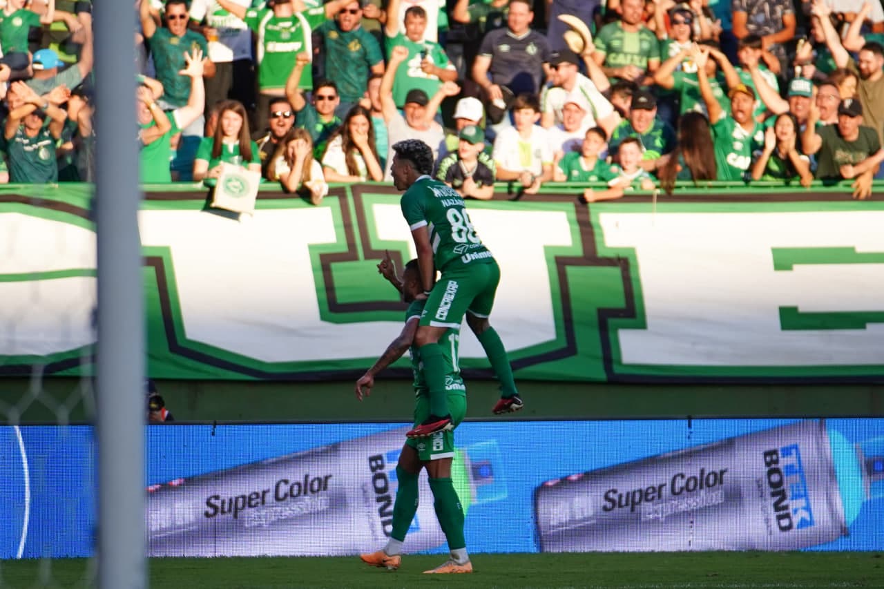 Kayke, ex-Flamengo, comemora gol da Chapecoense na Série B