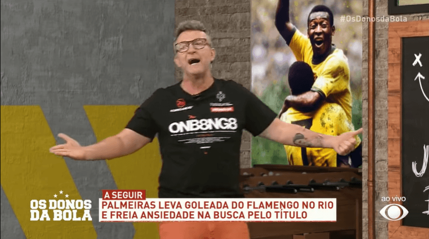 Durante o programa Os Donos da Bola, Neto criticou dirigente do Corinthians ao saber que negou estrela do Flamengo