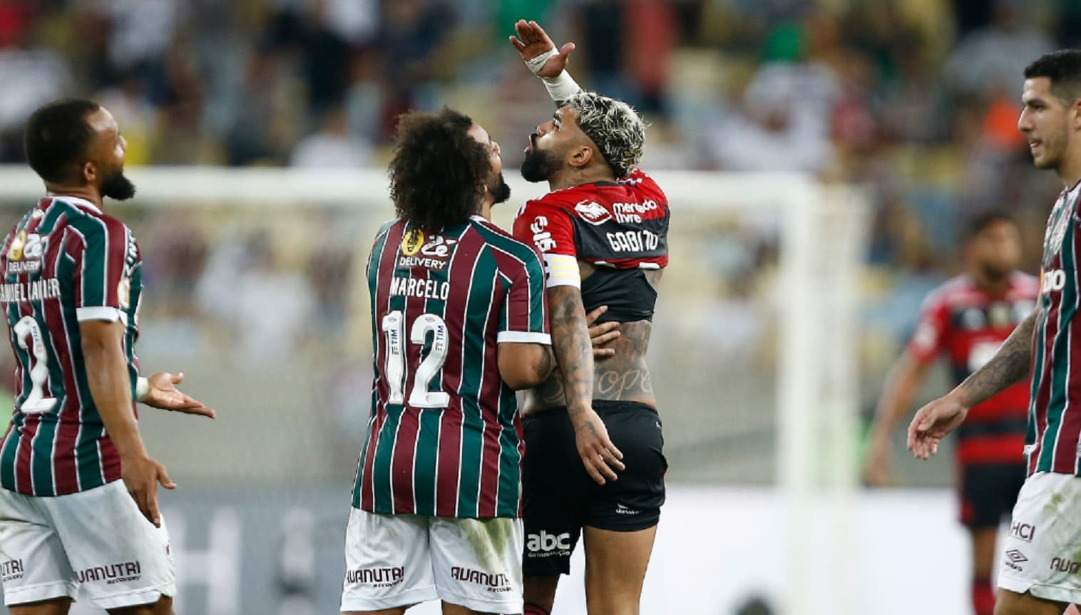 gabigol e marcelo em flamengo x fluminense