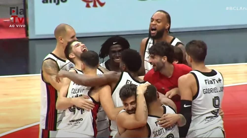 Flamengo comemora vitória na Champions League Américas