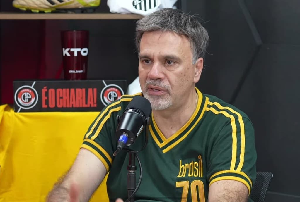 Mauro Beting em participação no Charla Podcast; jornalistra comentou relação de Gabigol e Tite no Flamengo