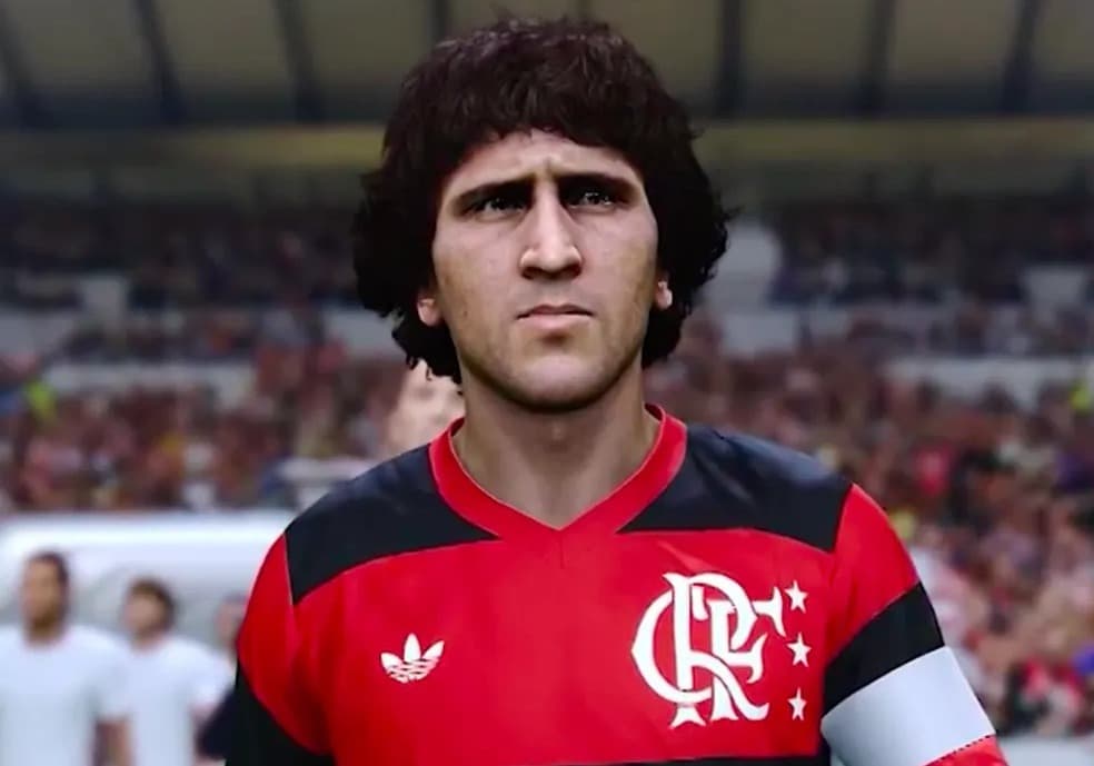 Zico em jogo virtual eFootball 2024