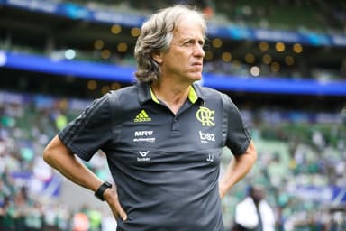 Jorge Jesus, técnico do Flamengo, antes da partida contra o Palmeiras pelo Brasileirão Série A 2019, no Allianz Parque