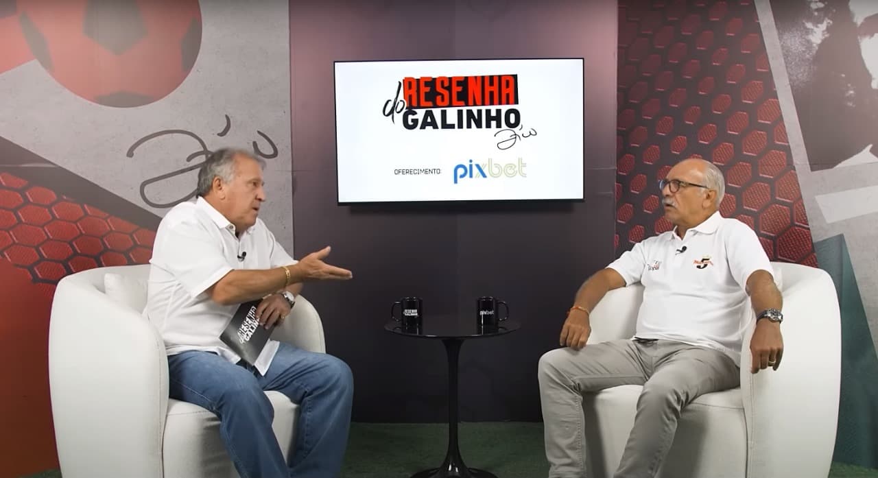 Zico e Júnior no "Resenha do Galinho"