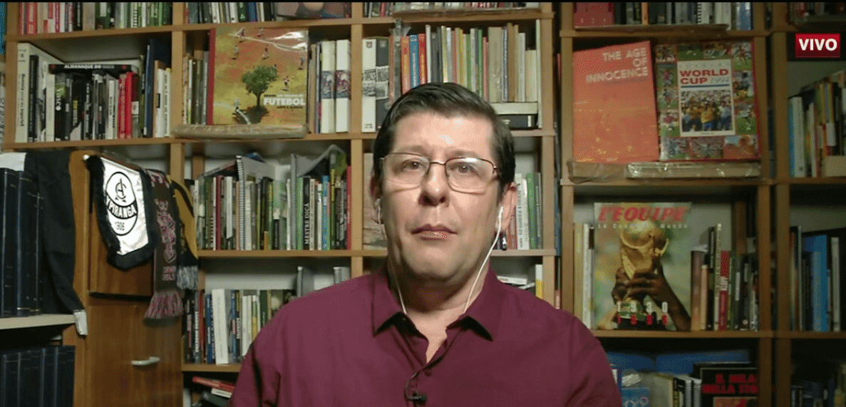 Celso Unzelte em programa da ESPN; jornalista falou sobre briga de Pedro e Gabigol no Flamengo de Tite