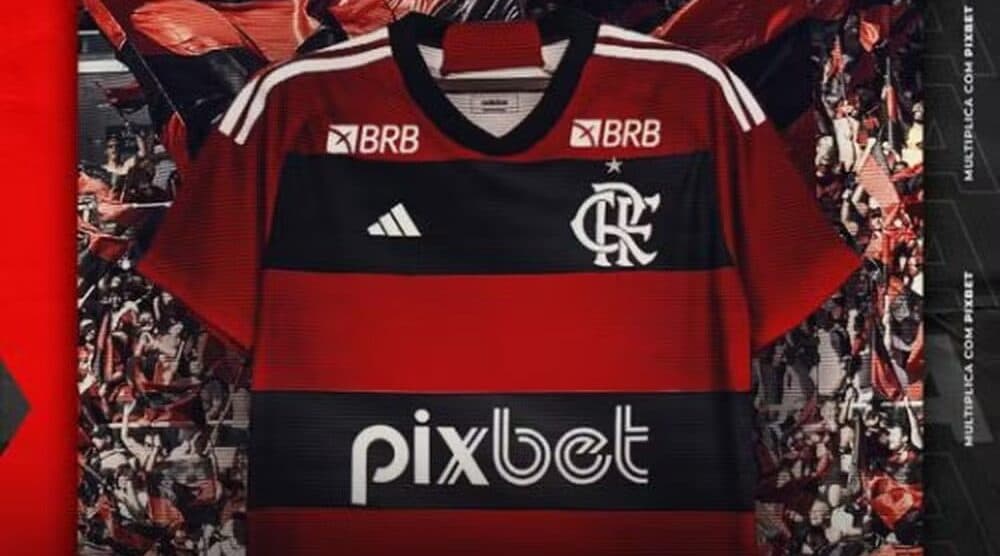 Camisa do Flamengo com patrocinadores da temporada 2023; Com Pixbet e BRB invertidos, veja datas de contratos