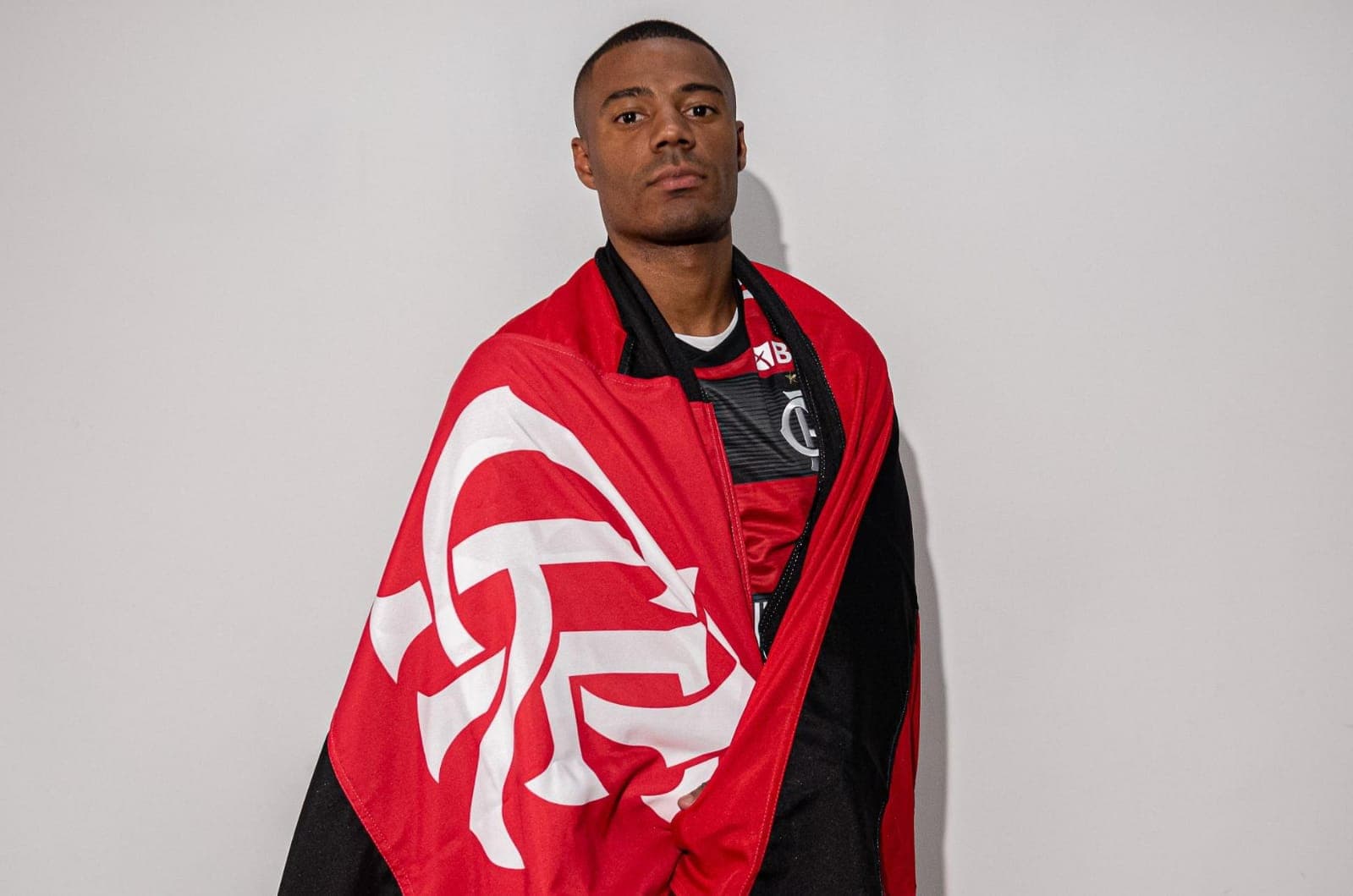 De La Cruz no primeiro dia de Flamengo