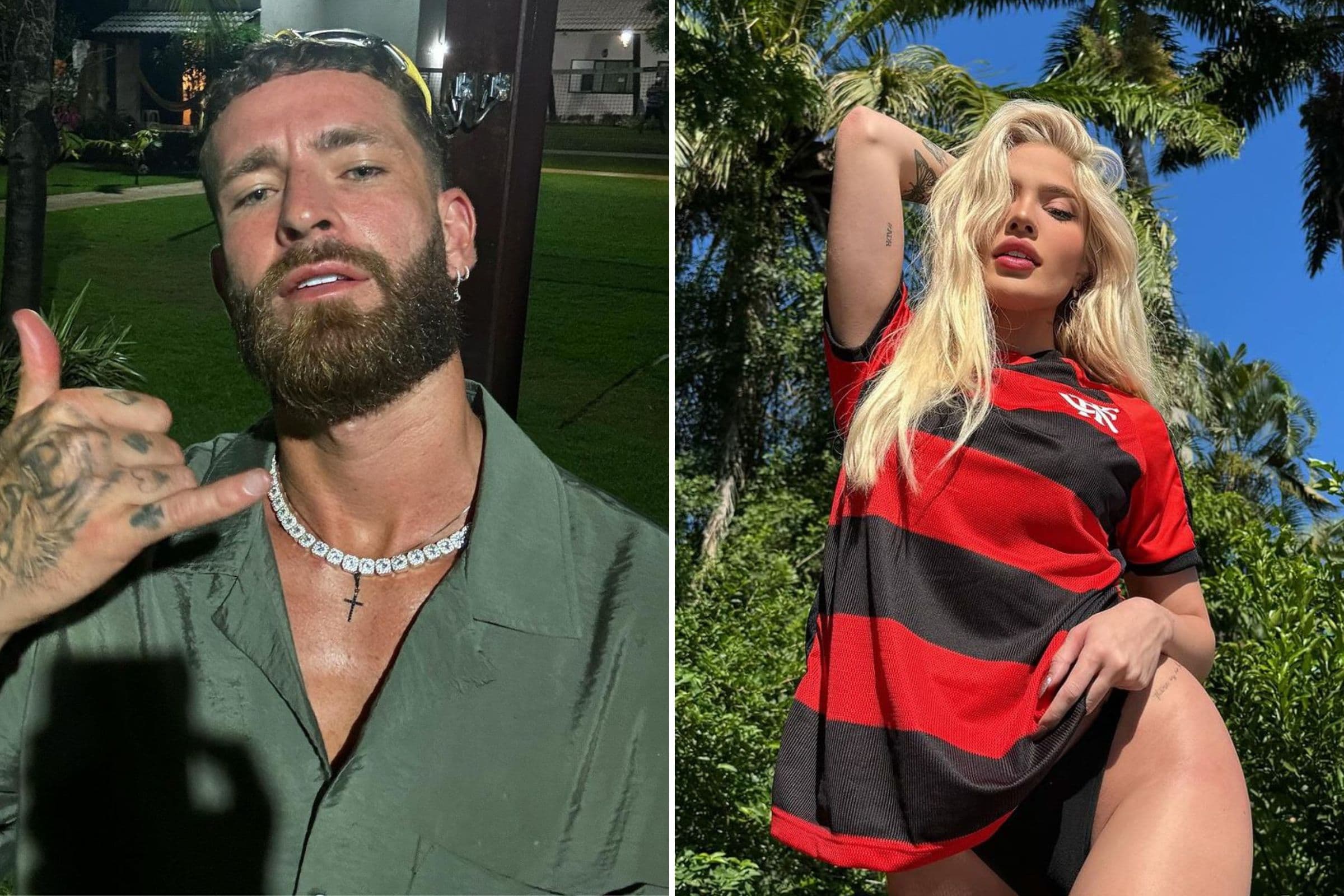 Léo Pereira, zagueiro do Flamengo, está se relacionando com a influencer Karoline Lima, ex de Militão