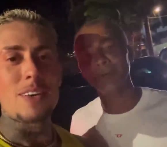 Romário e MC Daniel nas redes sociais