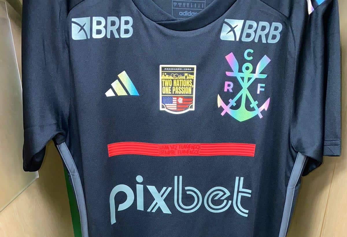 Manto 3 do Flamengo, que vai estrear no jogo contra o Philadelphia Union, nos Estados Unidos