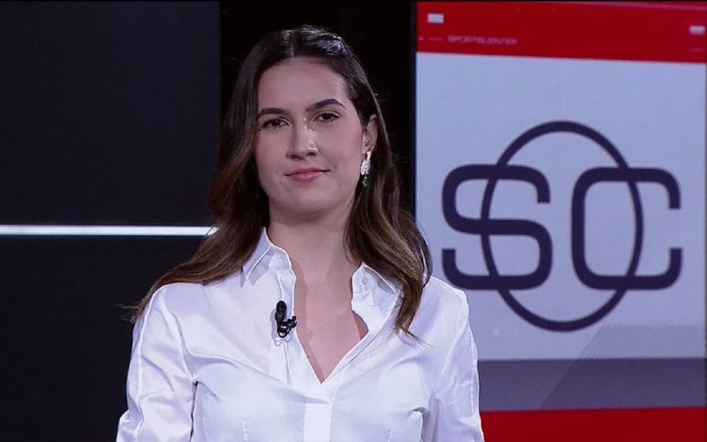 Mariana Spinelli em programa da ESPN; jornalista falou cenas de violência na final da Copa do Brasil contra Flamengo