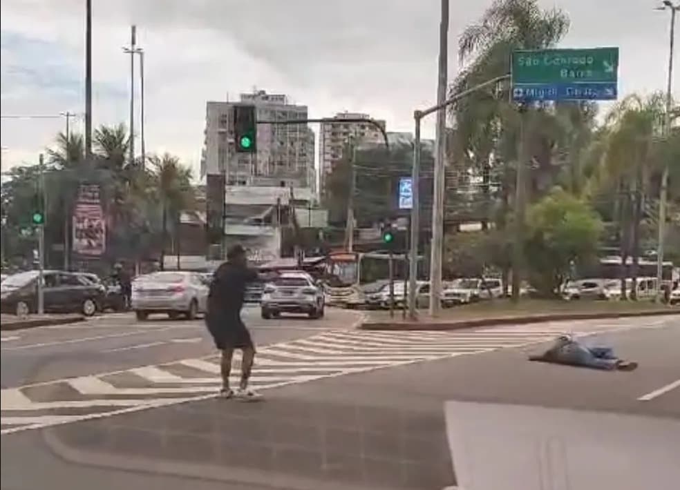 Assalto termina com bandido baleado a poucos metros do Flamengo