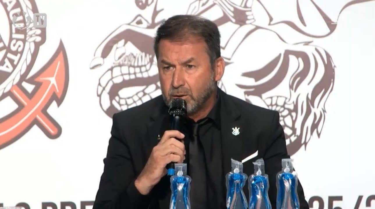 Augusto Melo, presidente do Corinthians, sobre gabigol na posse