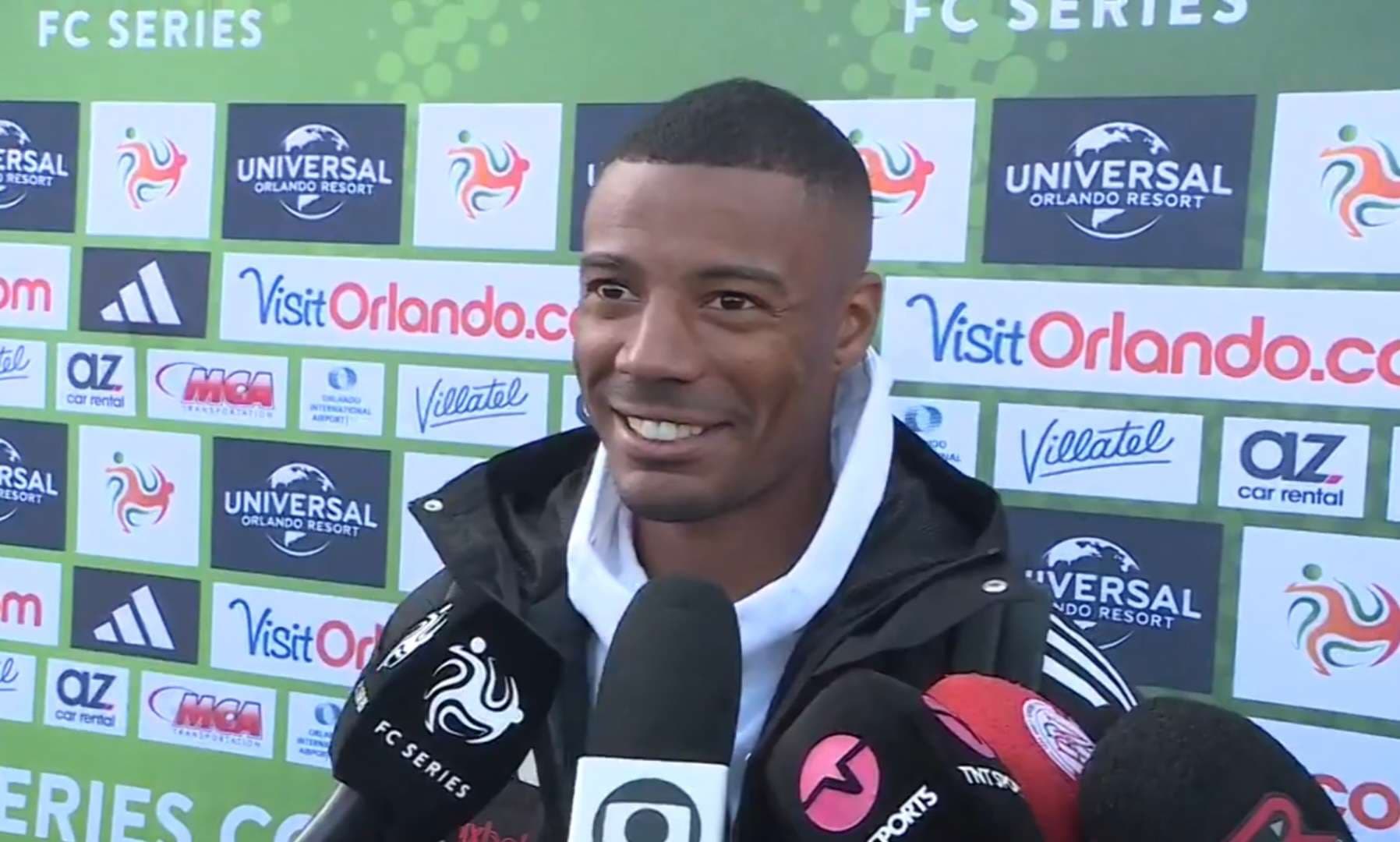 de la cruz dá entrevista após vitória do flamengo