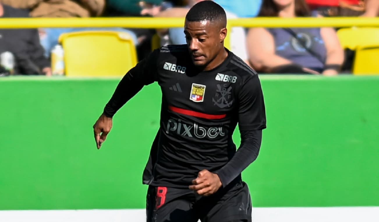 de la cruz em sua estreia pelo flamengo