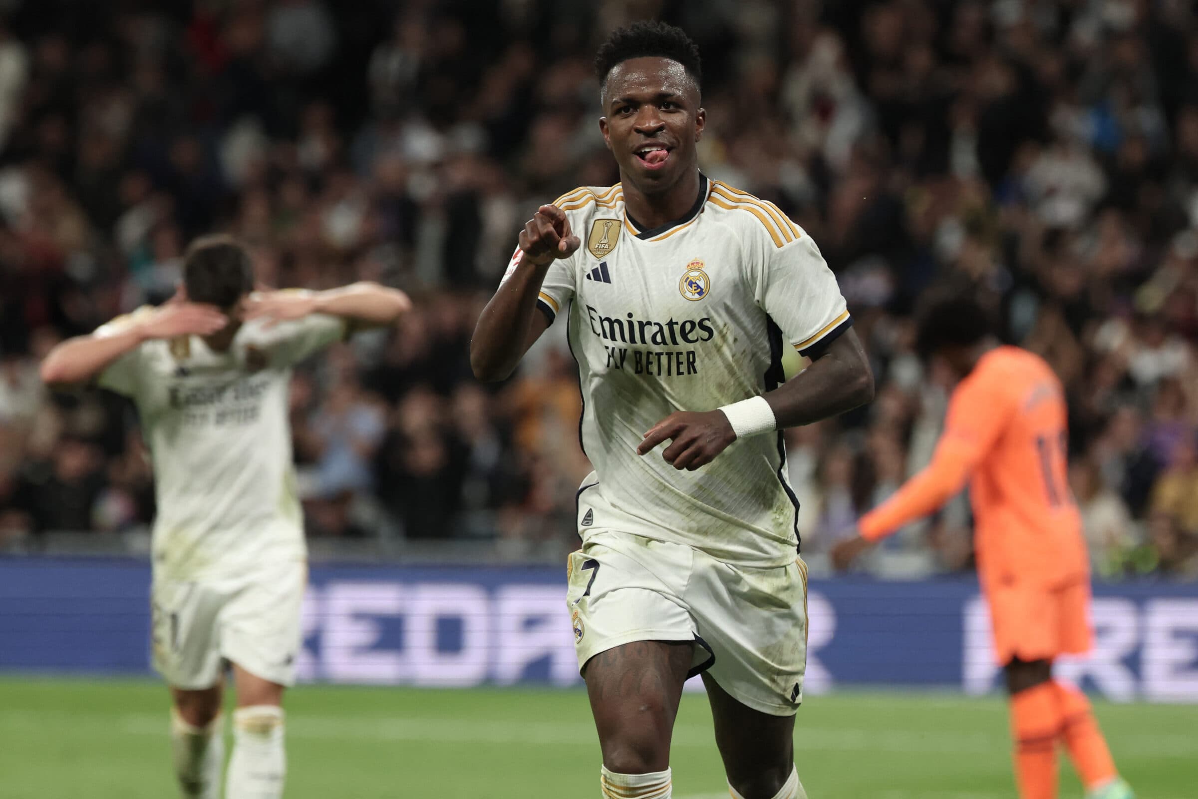 Vini Jr entra em ação pelo Real Madrid contra o Mallorca na La Liga