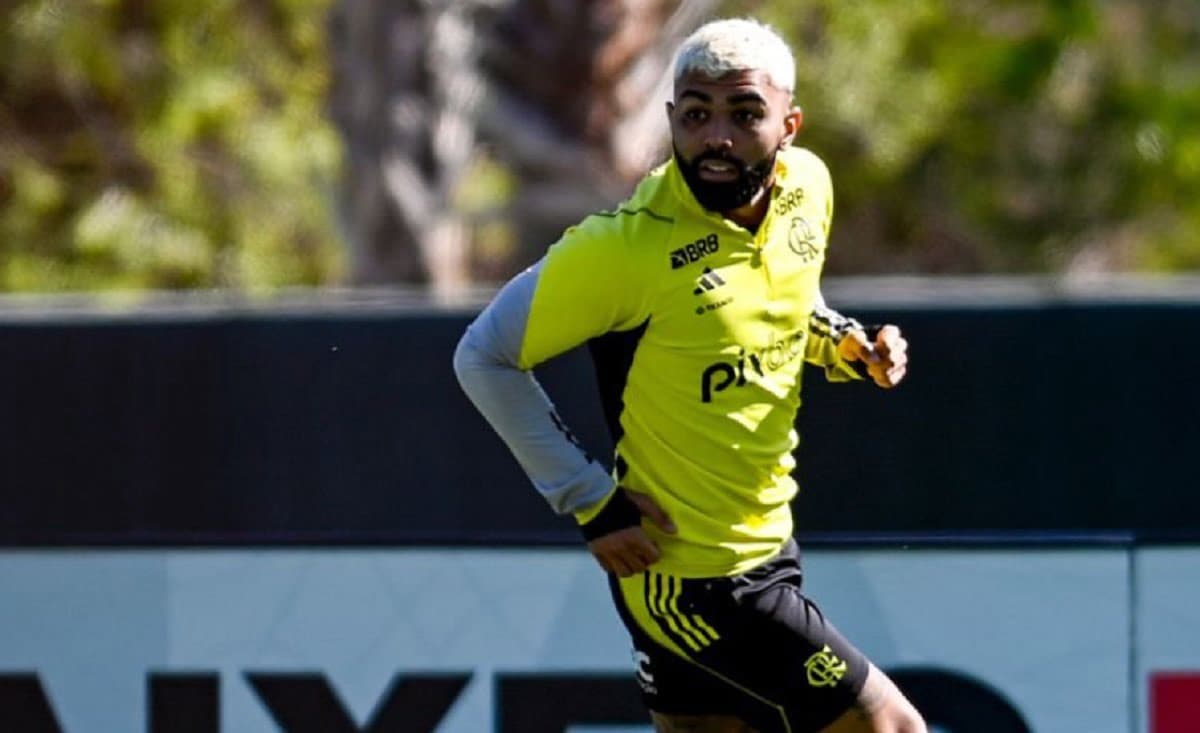 gabigol em treino do flamengo nos estados unidos