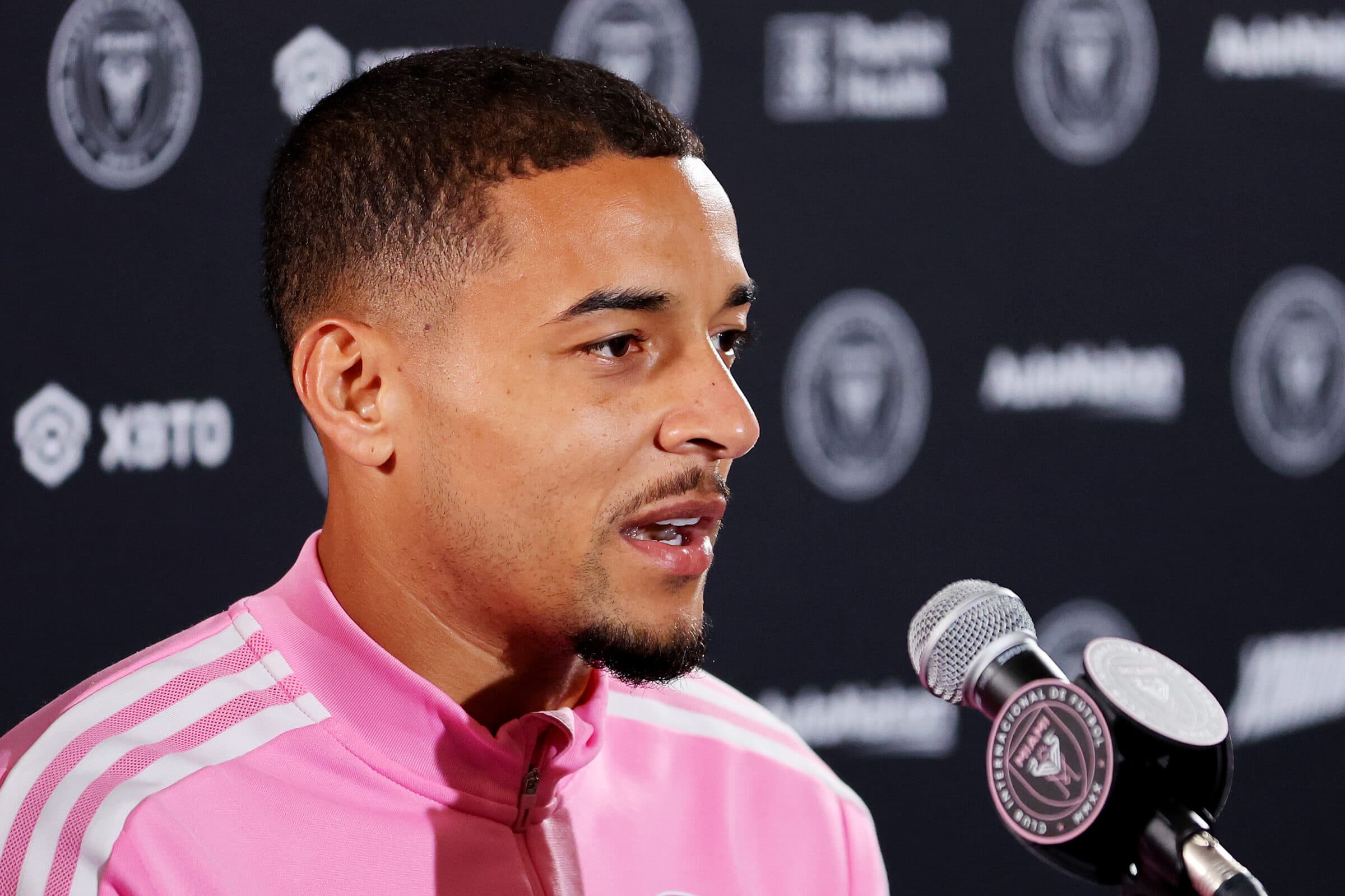 Gregore em entrevista coletiva do Inter Miami, da MLS