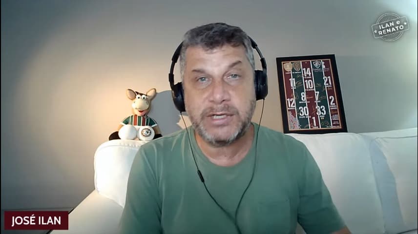 O jornalista e torcedor do Fluminense, José Ilan, demonstrou ciúmes do Flamengo ao comentar negociação em seu canal no YouTube