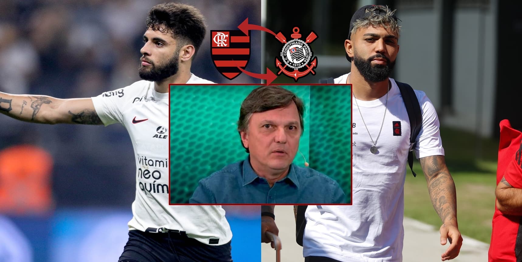 yuri alberto gabigol flamengo e corinthians