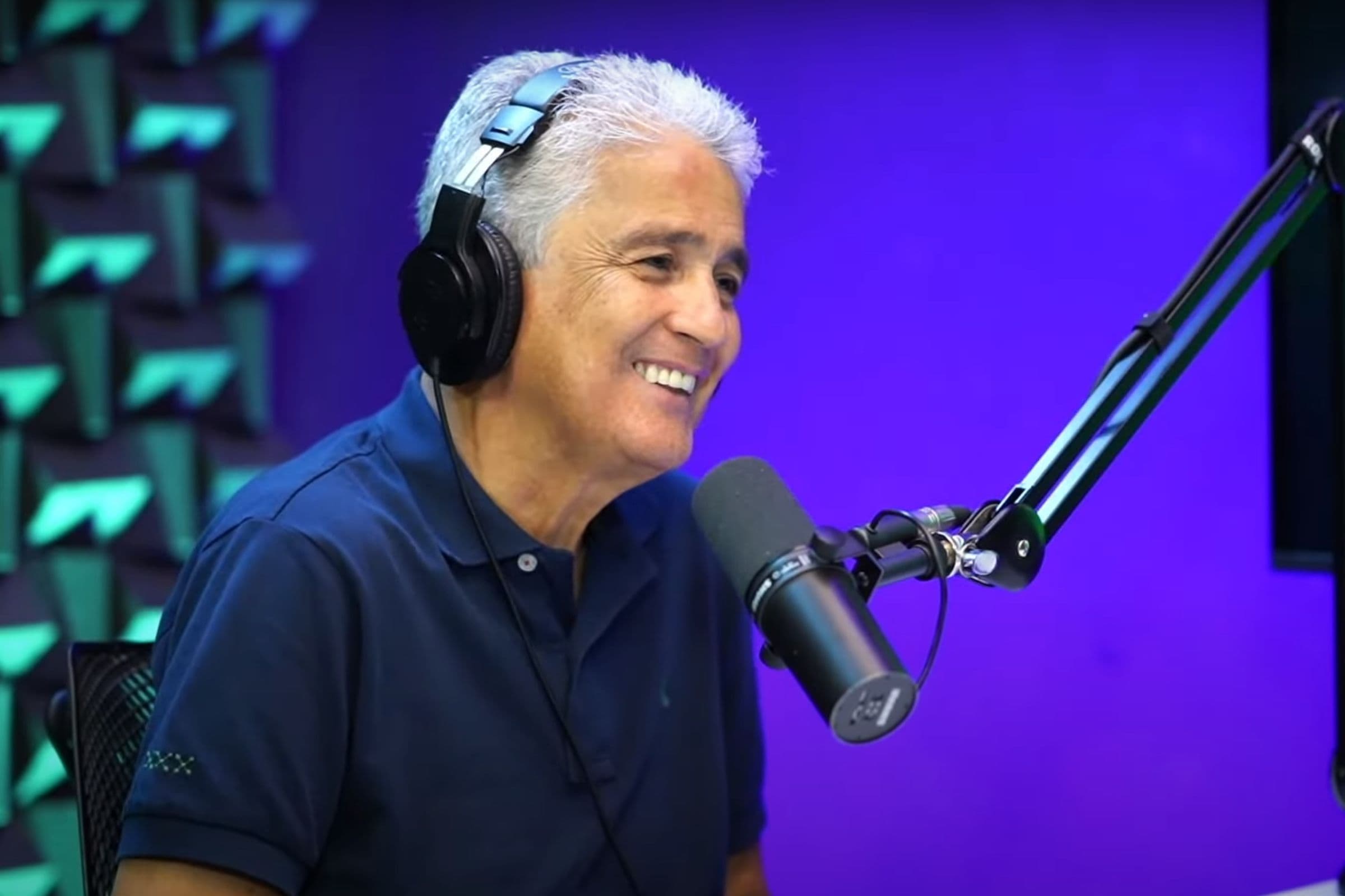 Bebeto esteve no Maracanã para comentar Flamengo x Botafogo