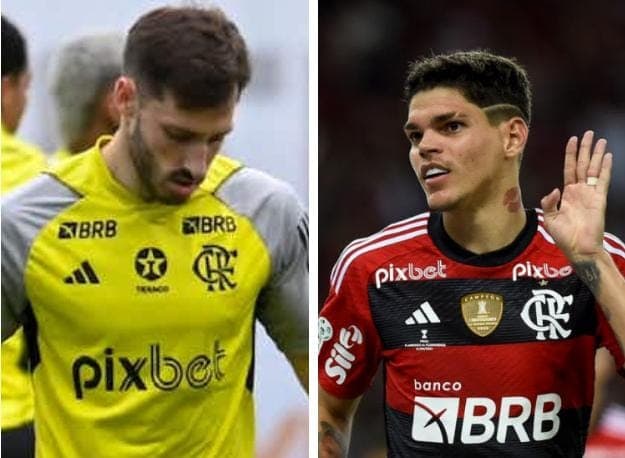 Ayrton Lucas está no Flamengo desde 2022, enquanto Matías Viña ainda não estreou pelo clube