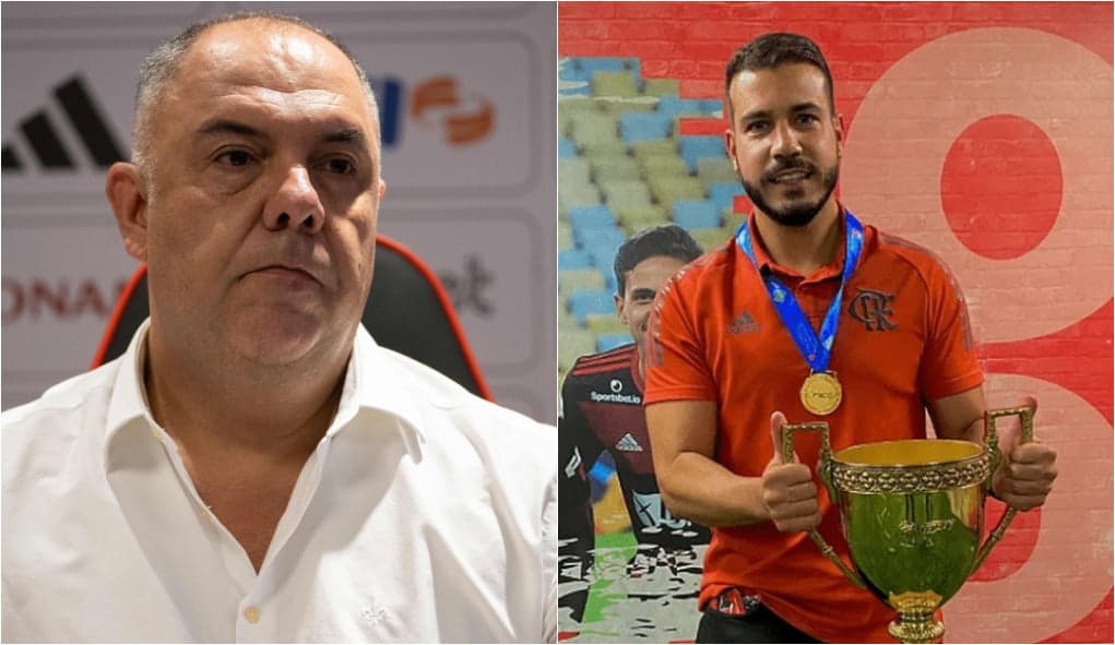 Marcos Braz, à esquerda, eu pode deixar Flamengo para assumir cargo de deputado durante eleições, e Diogo Lemos, à direita