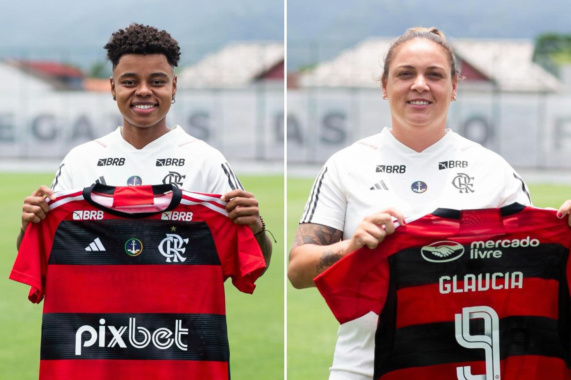 Naná e Glaucia, ambas ex-São Paulo, reforçam o Flamengo em 2024