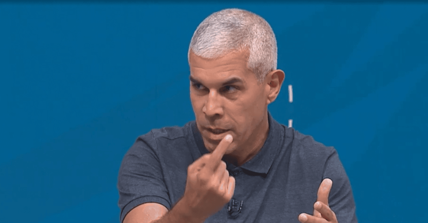 Ricardinho em debate no SporTV; jornalista criticou Erick Pulgar em comparação com Tchê Tchê, do Botafogo