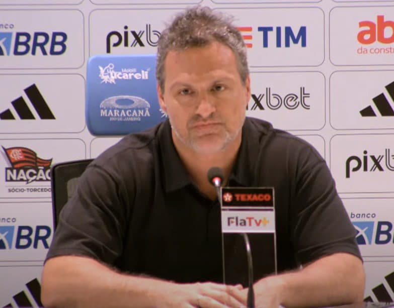 Bruno Spindel em entrevista coletiva após empate do Flamengo