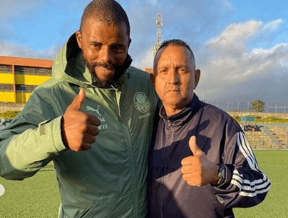William Germano, à esquerda, retorna ao departamento de futebol do Flamengo após trabalhar no Palmeiras