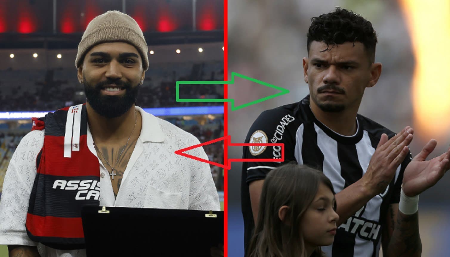 gabigol e tiquinho soares podem mudar de ares