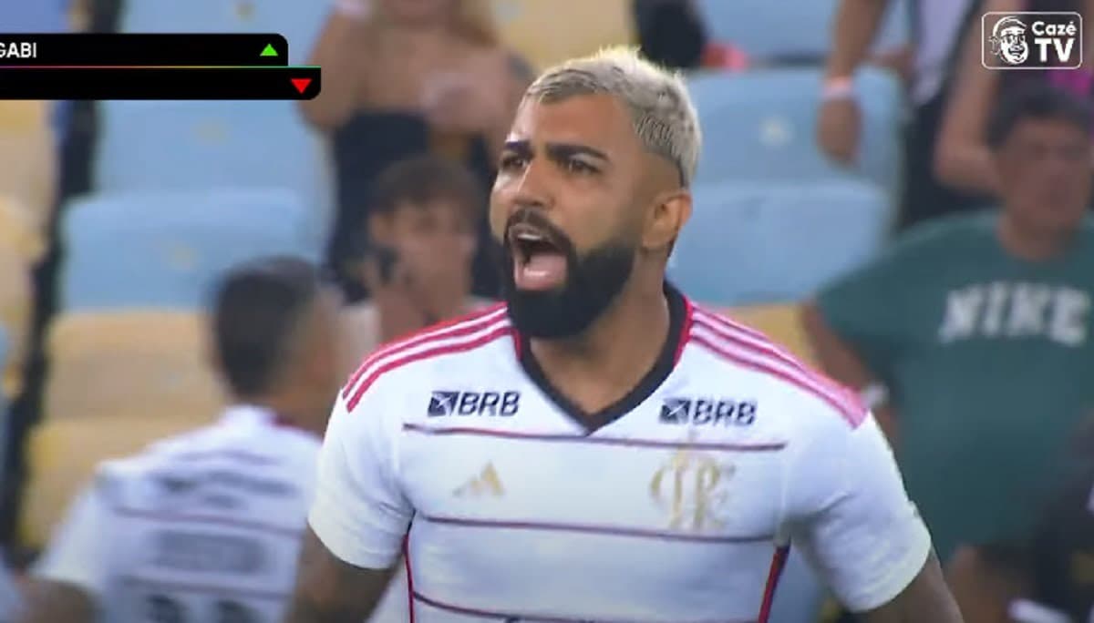 gabigol em ação em flamengo x vasco