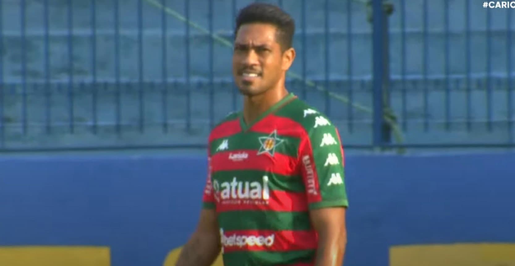 hernane brocador, ex-flamengo, pela portuguesa rj