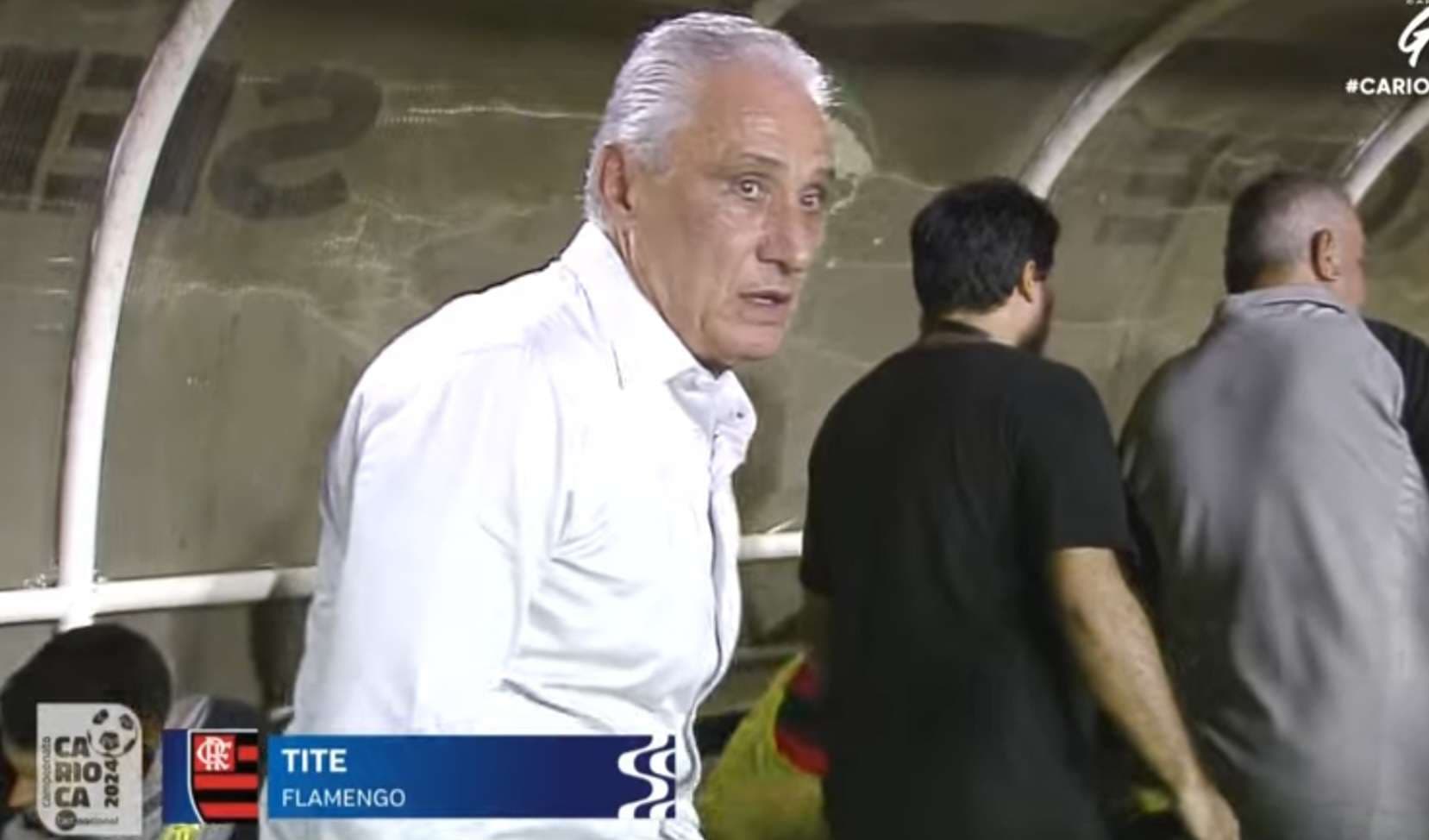 tite em partida de flamengo e bangu