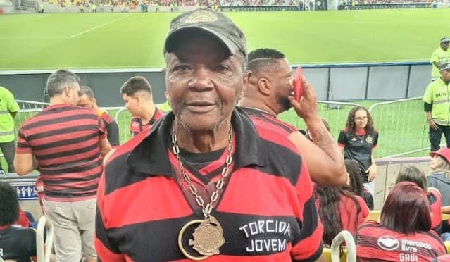 Gerdau, torcedor símbolo do Flamengo. Foto: Arquivo Pessoal