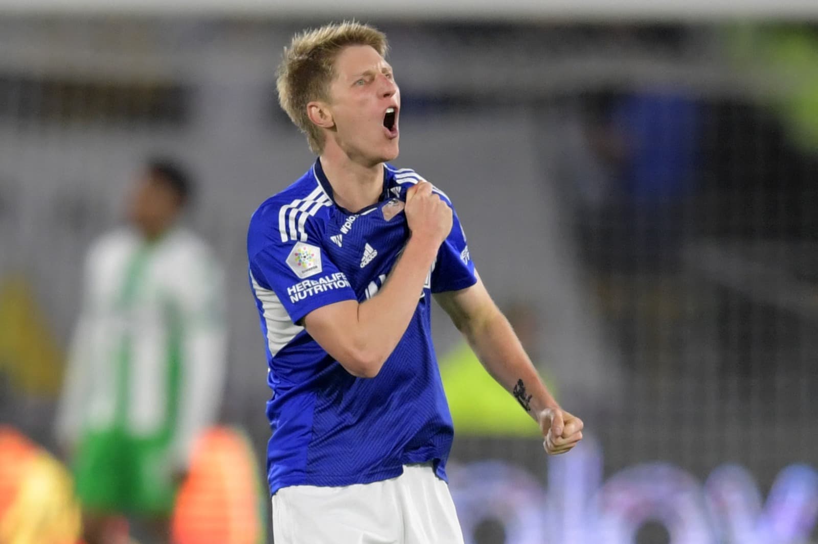 Andrés Llinás comemora gol pelo Millonarios; zagueiro será defalque para confronto com Flamengo na estreia da Libertadores