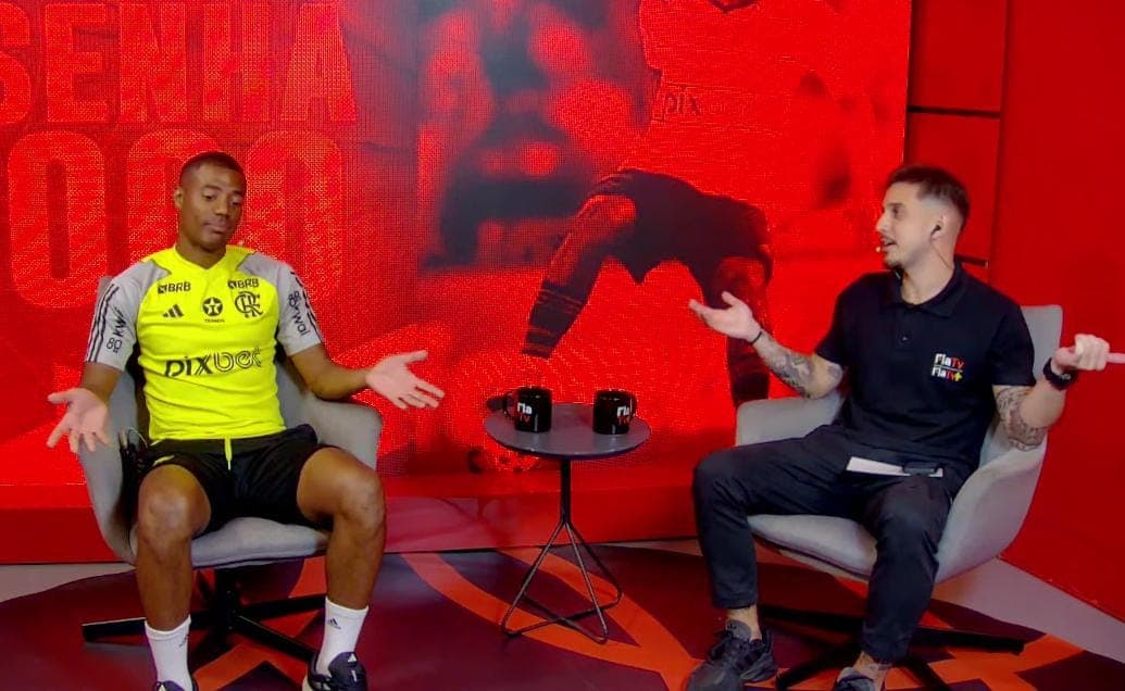 De La Cruz com Lazlo Dalfovo no Resenha do Jogo