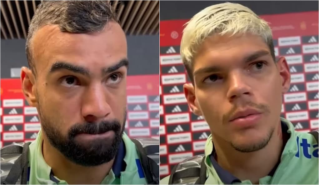 Fabrício Bruno e Ayrton Lucas, do Flamengo, falaram sobre Caso Gabigol em zona mista da Seleção