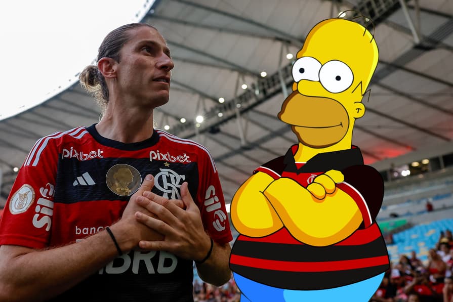 Filipe Luís do Flamengo ganhou carinho do dublador de Homer Simpson