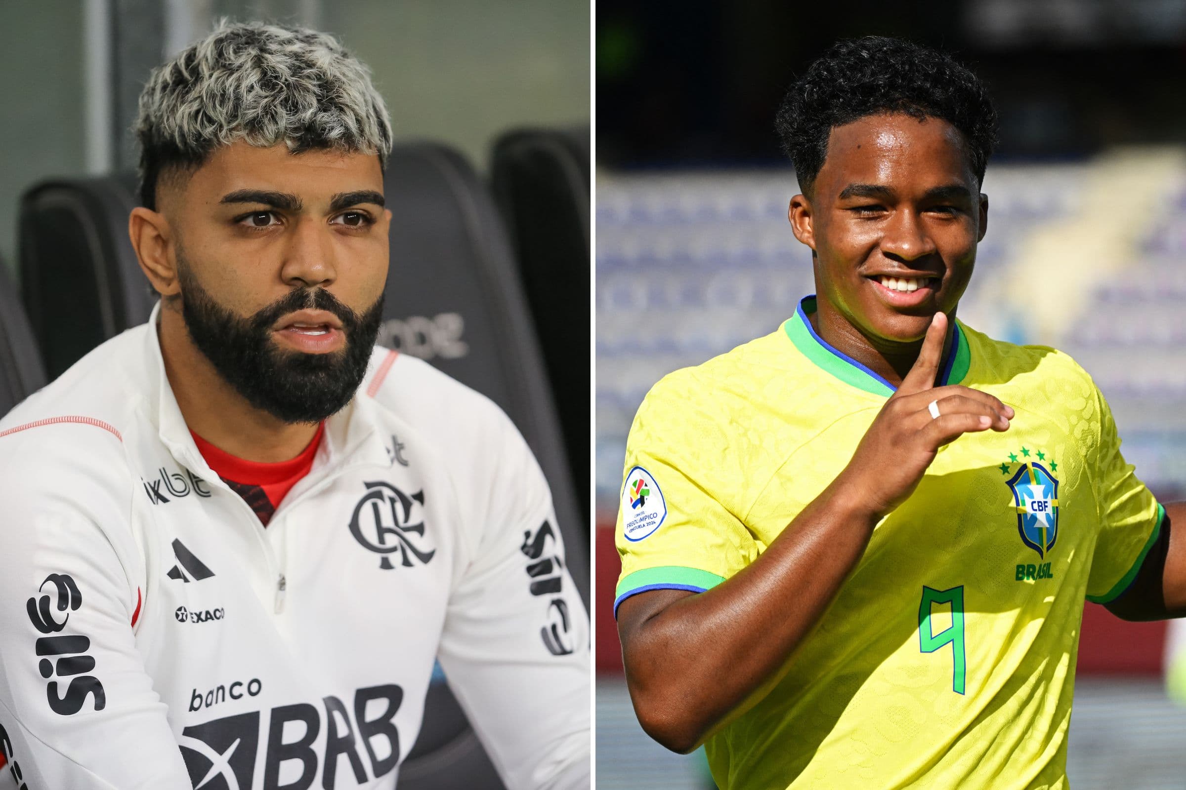 Gabigol e Endrick trocaram mensagens no X