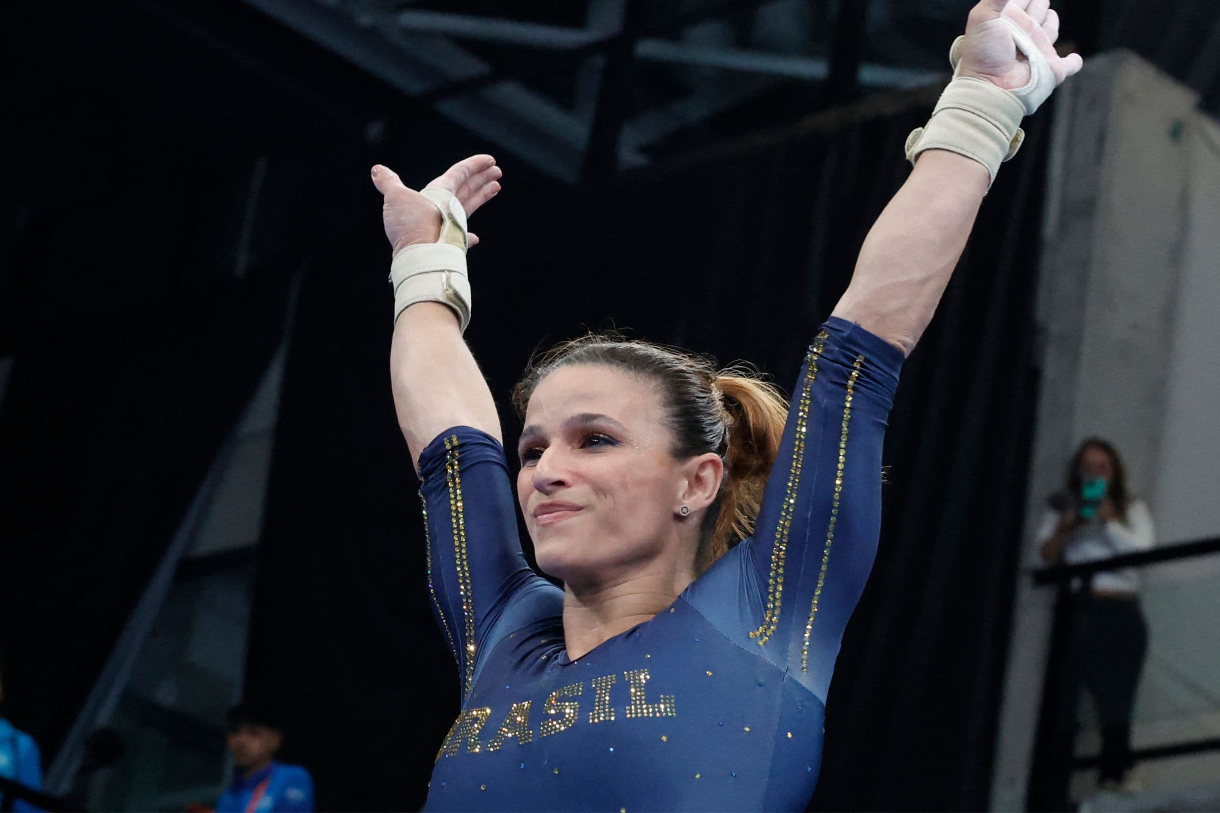 Jade Barbosa e outros três atletas do Flamengo conquistaram medalhas na Copa do Mundo de Ginástica Artística