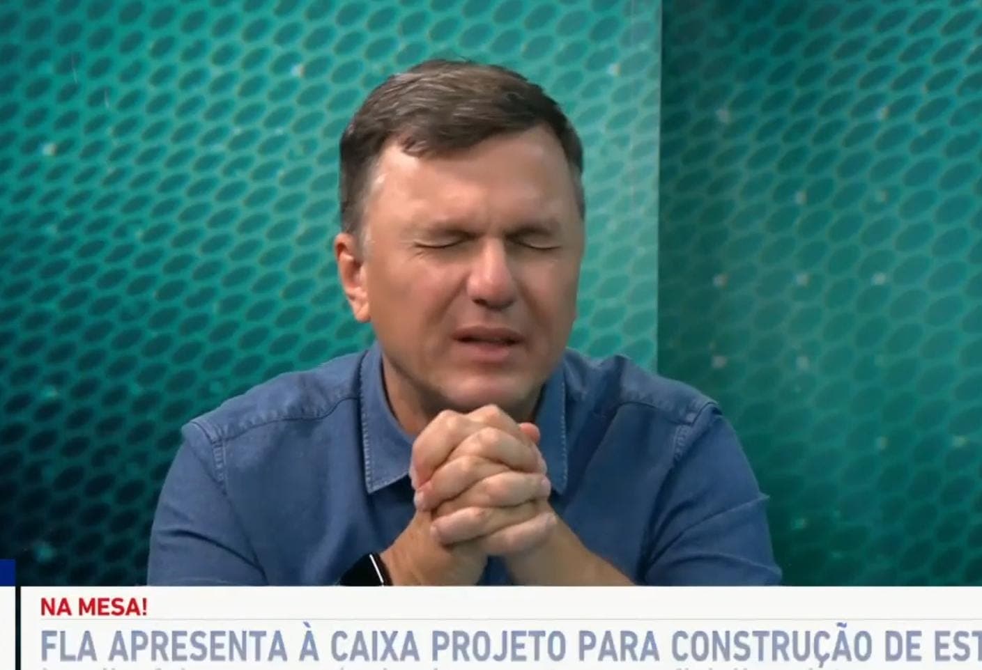 Mauro Cezar durante programa na Jovem Pan
