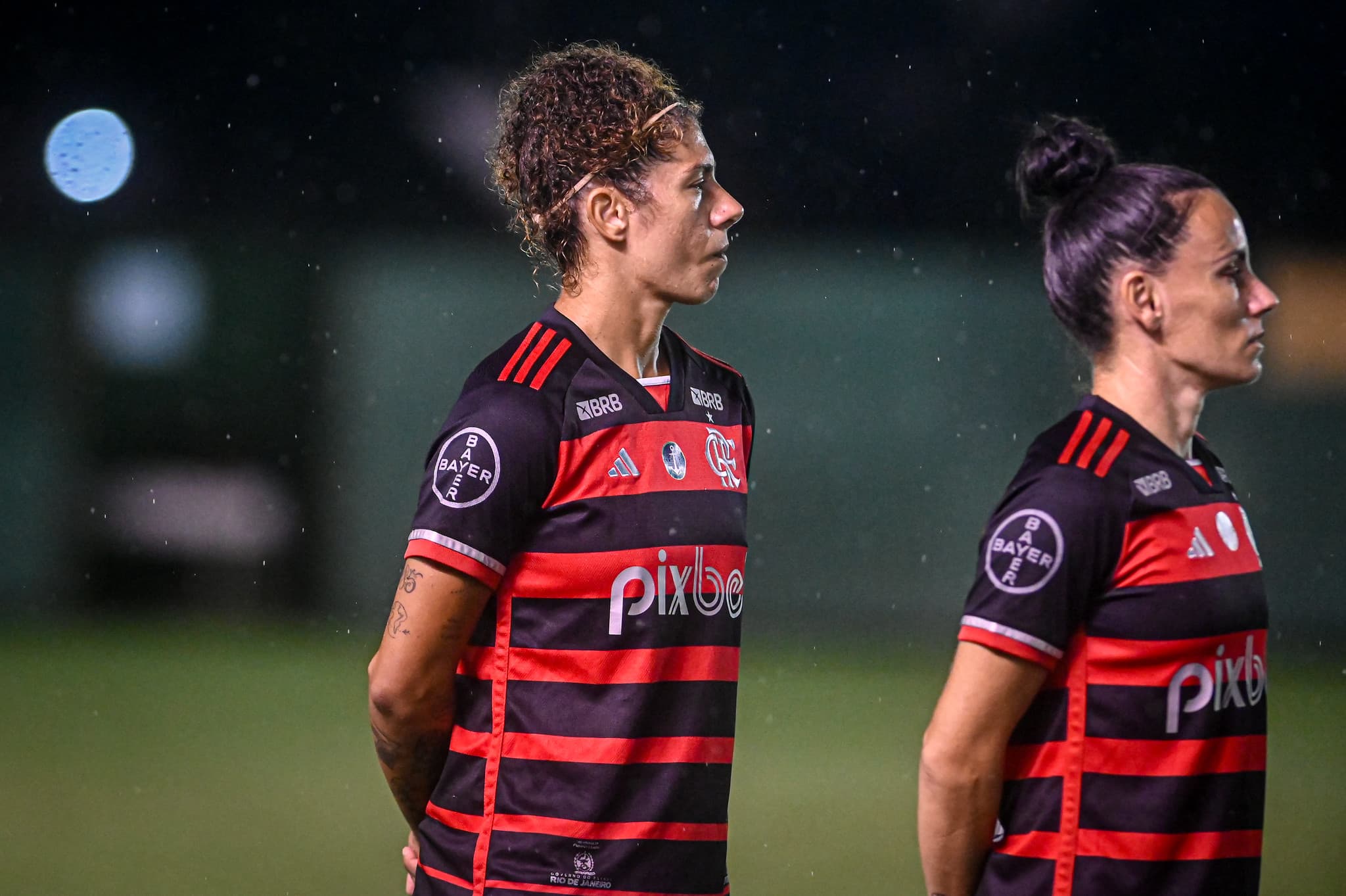 Jogadoras do Flamengo em campo pelo Brasileirão Feminino