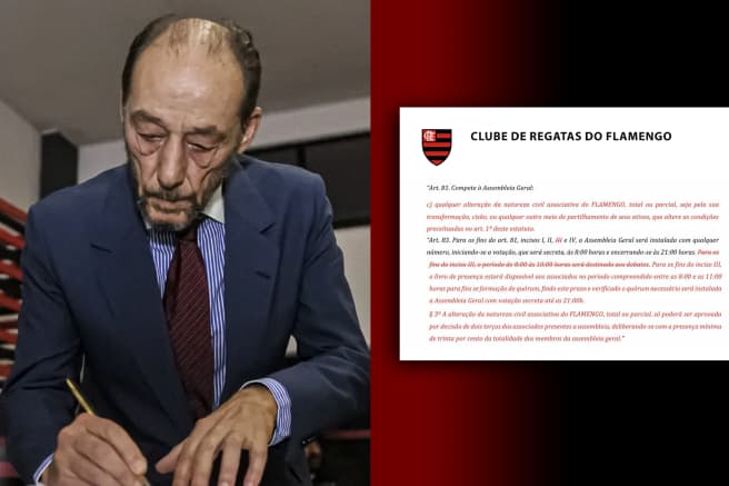 MRN obteve íntegra da emenda que Arthur Rocha vai enviar a Code; ela prevê que Flamengo pode virar SAF com apoio de pouco mais de mil sócios