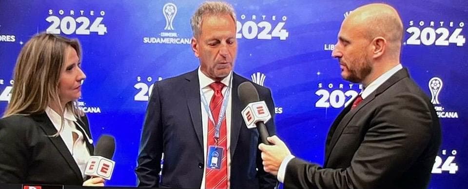 Após sorteio da Libertadores, Landim detalha estágio de conversas com Caixa e diz que Flamengo tem duas outras opções de terreno para estádio