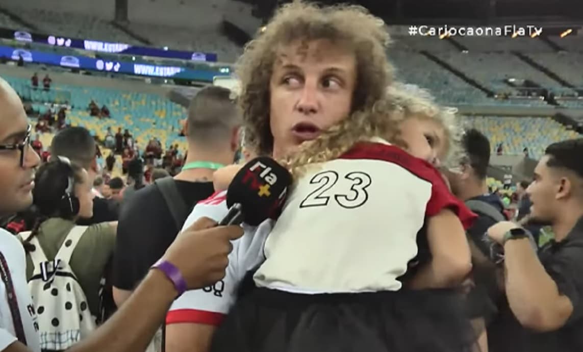 David Luiz em entrevista no Flamengo