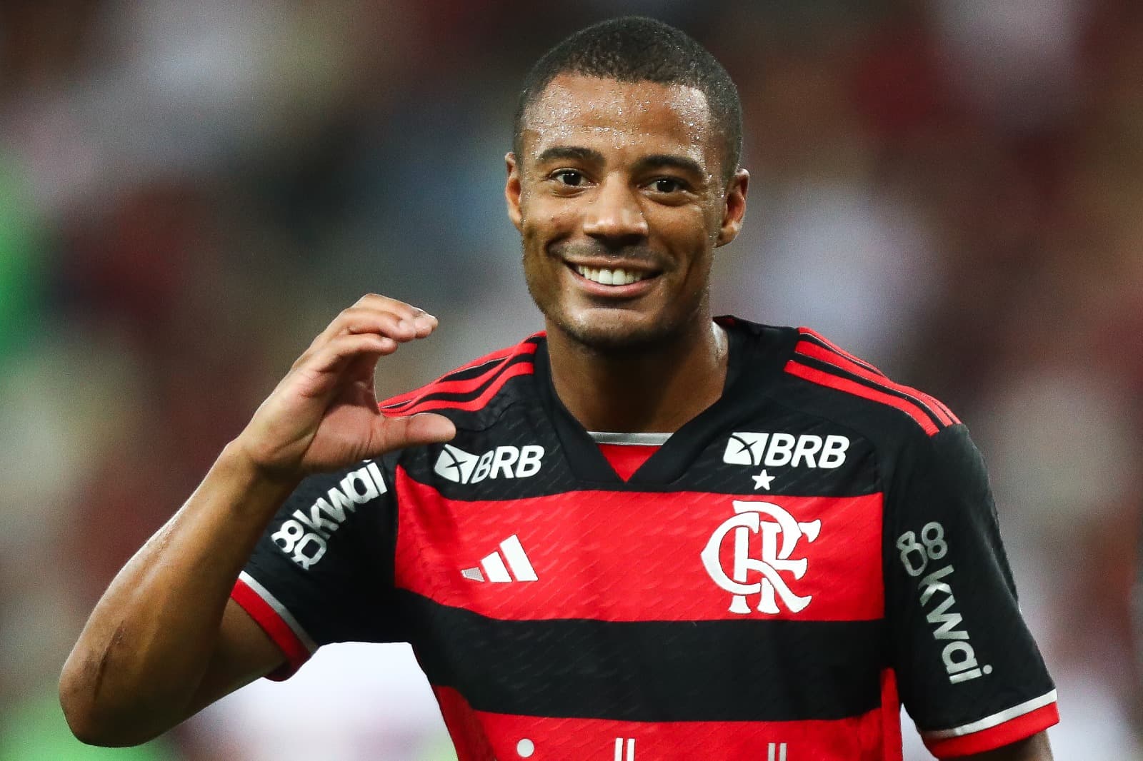 De La Cruz Flamengo comemora gol