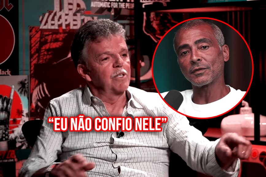 Gilmar e Romário trabalharam juntos no Flamengo em 1999